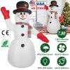 7.9FT Christmas Inflatable Giant Snowman Blow up Light up Snowman with LED Lights Hat Scarf  IPX4 Waterproof Christmas Outdoor Yard Lawn Holiday Decor