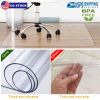 36” x 48” Chair Desk Mat Floor Carpet PVC Protector Mat Home Office Hard Wood Floor Use