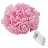 40 LEDs Rose Flower String Lights 10ft/3m Battery Operated Decorative Lights for Anniversary Valentine\'s Wedding Bedroom